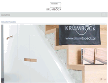 Tablet Screenshot of krumboeck.at